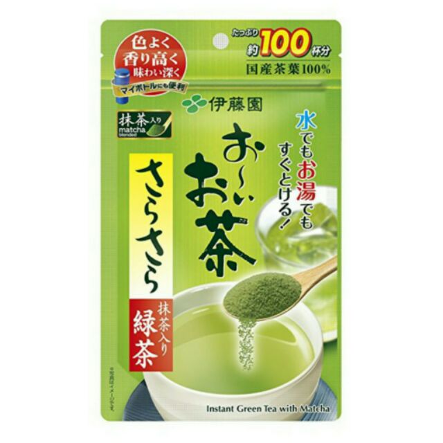 《現貨》日本伊藤園  抹茶綠茶粉  100/杯