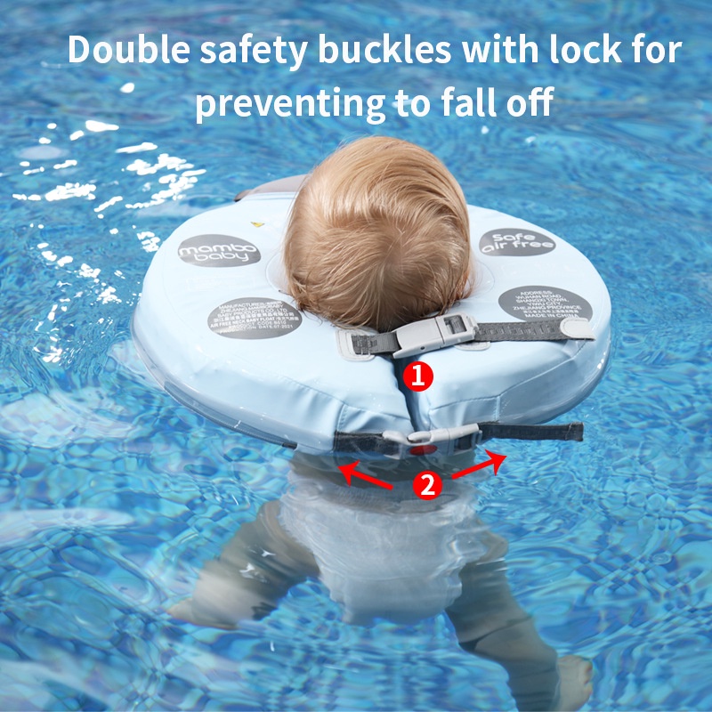 ●嬰兒免充氣游泳圈0~12月寶寶脖圈頸圈新生兒泳圈