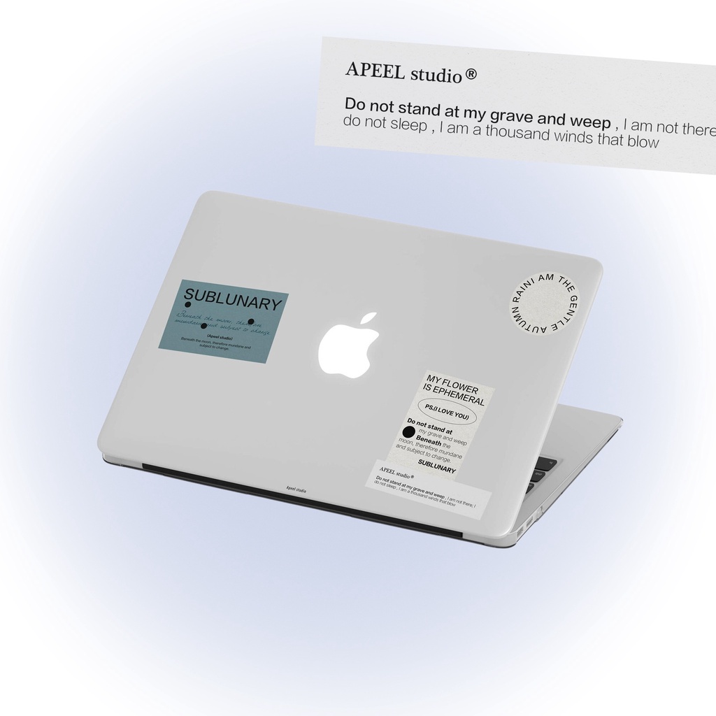 【現貨】【APEEL STUDIO】月下 MacBook 透明全包防刮保護殼 M2M1 Air Pro 13 14