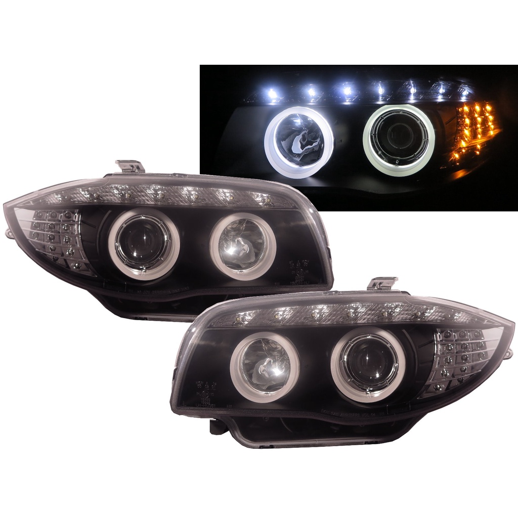 出清-卡嗶車燈 適用 BMW 寶馬 1系列 E81/E82/E87/E88 2004-2011 3D光圈魚眼 大燈