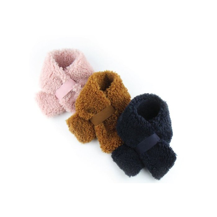 貝果貝果 韓國 Petderella 羊羔絨保暖圍巾 [K1598]