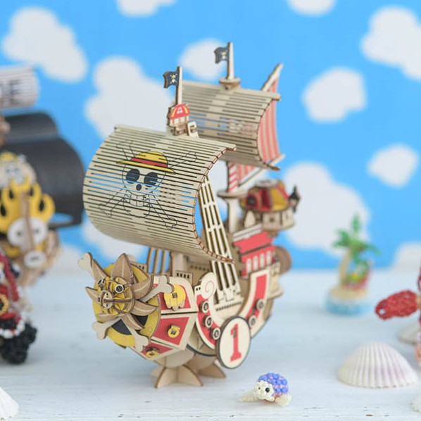 One Piece ✦日本正版 海賊王 航海王 Sunny 3D 立體木製拼圖桌上裝飾收藏品桑尼號千陽號 生日禮物
