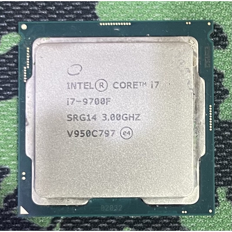 二手良品 INTEL i7 9700F CPU 處理器 LGA 1151 九代 無內顯版本