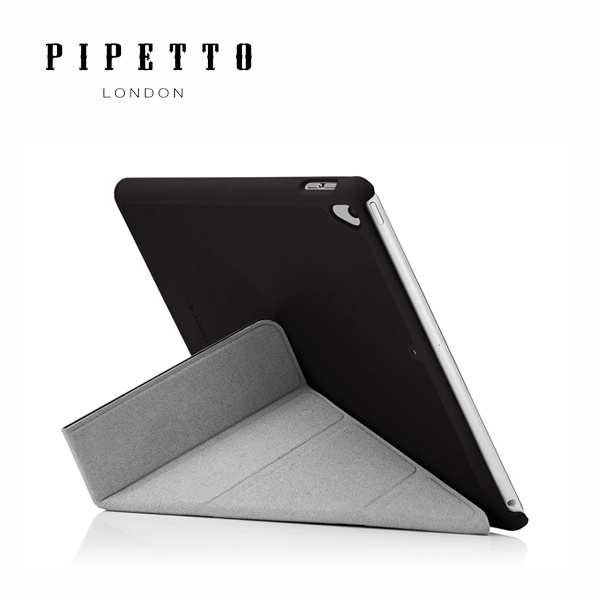 PIPETTO Origami iPad 9.7",iPadAir 多角度折疉保護殼- 黑色