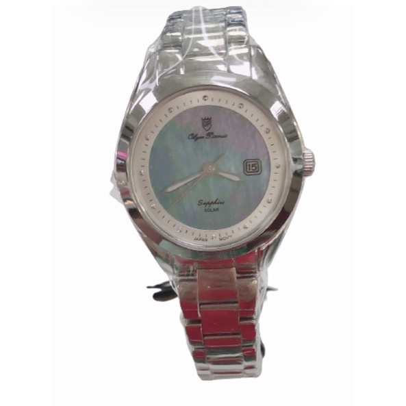 OP奧柏錶 女 時尚雙色圓金框 石英腕錶 (2496LS)