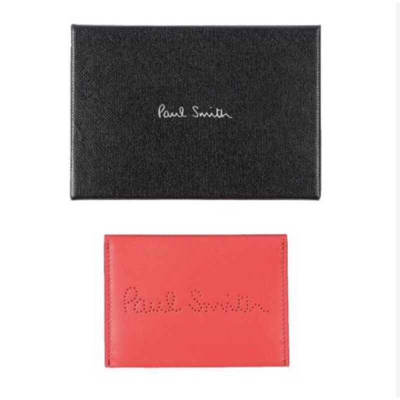 Paul Smith 絕版~西班牙製造！精品牛皮信封式、卡片夾、名片夾、零錢包、鈔票夾、信用卡夾