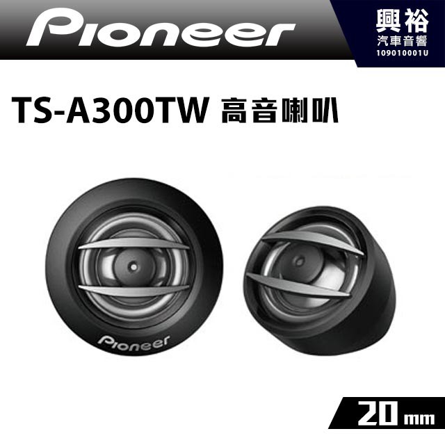 興裕 【Pioneer】20mm高音喇叭TS-A300TW ＊RMS 100W先鋒公司貨