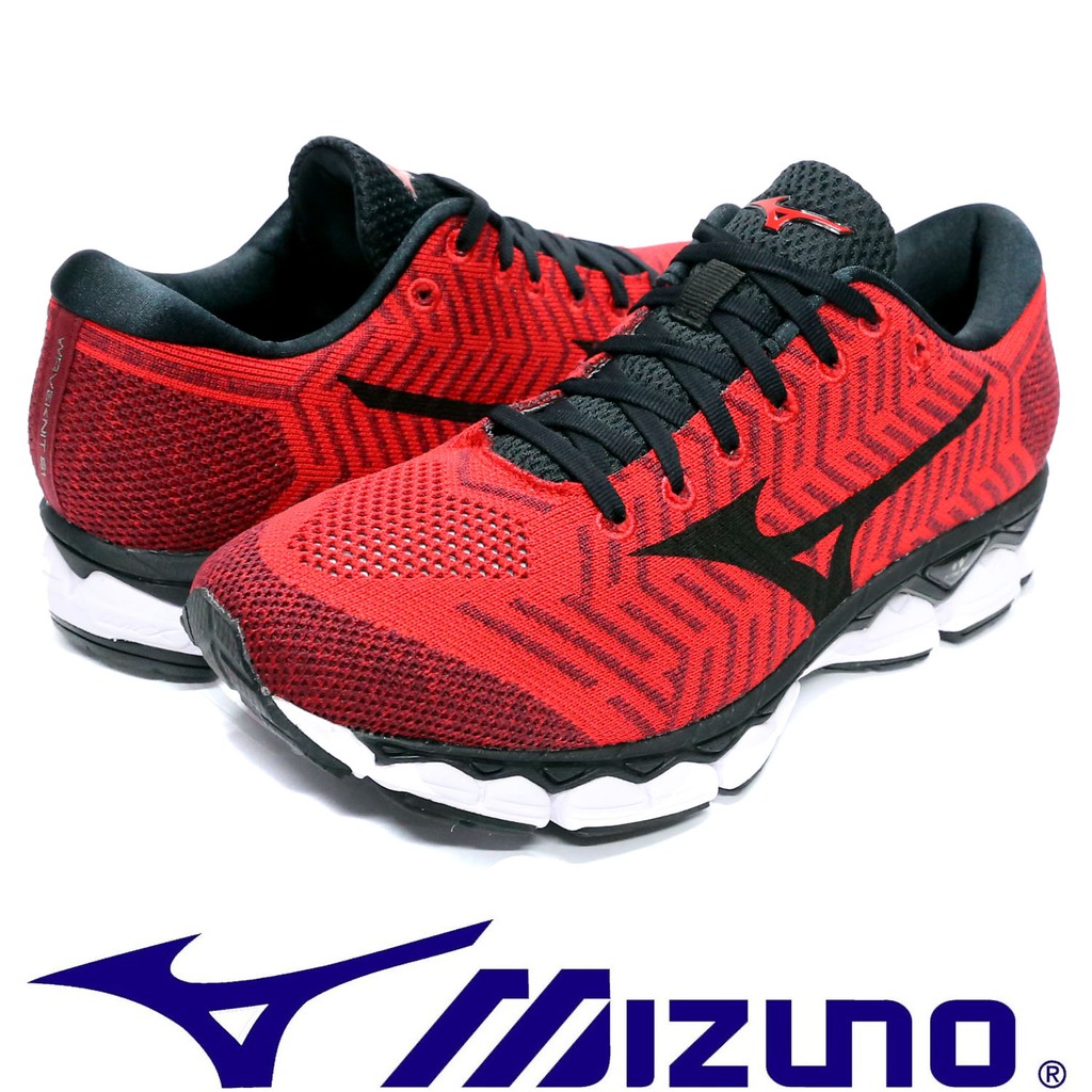 Mizuno J1GC-182511 飛織鞋面慢跑鞋WAVEKNIT S1【特價出清，有13號】719M 免運費加贈子