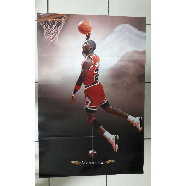 NBA傳奇球星喬丹Michael Jordan飛扣海報