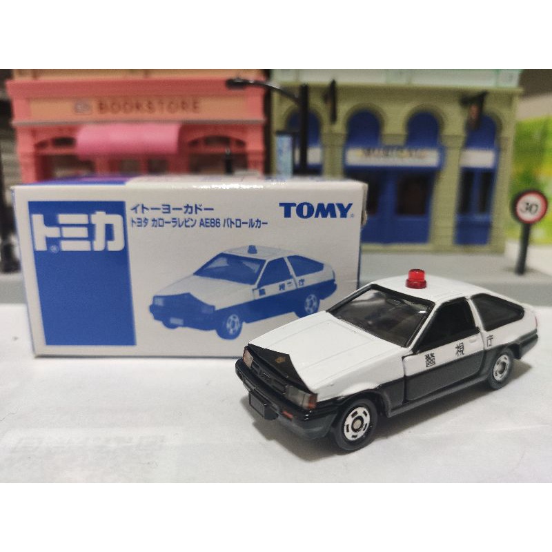 Tomica 舊藍標 伊藤洋華堂 特注 絕版 Toyota AE86 錯字版（AE85 Levin) 警車 警察車