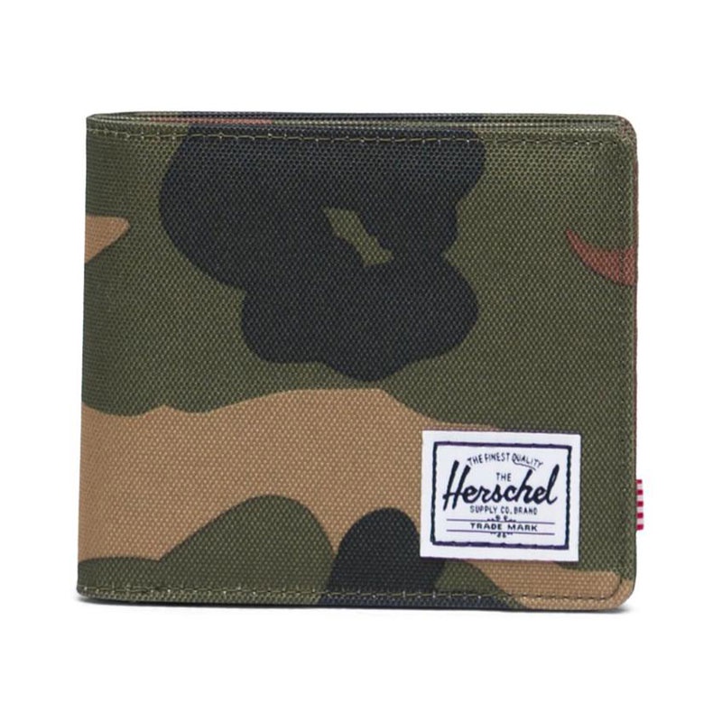 HERSCHEL 10766-00032 ROY RFID WALLET 帆布零錢袋 短夾 (WOODLAND 迷彩)