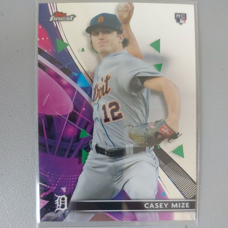 2021 MLB Topps Chrome Series Finest Casey Mize RC 新人金屬卡 球員卡