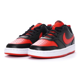 NIKE COURT BOROUGH LOW 2 GS 大童 女生可穿 休閒鞋 黑紅 BQ5448-007 經典配色