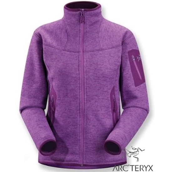 【台灣黑熊】ARC'TERYX 始祖鳥 Covert Cardigan 女款 立領刷毛保暖外套 保暖夾克 6126馬鞭紫