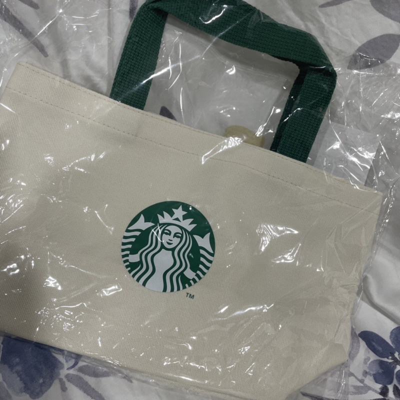 星巴克Starbucks 帆布提袋全新正品