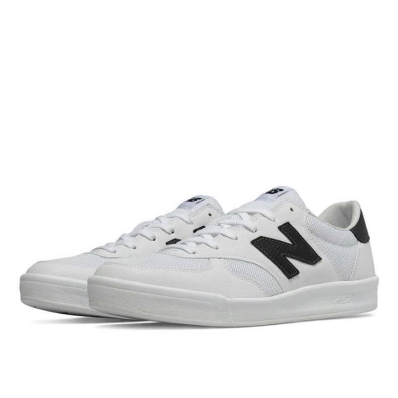 二手New Balance 300 CRT300 黑白 白底黑N 白色 反光帆布鞋 CRT300GH