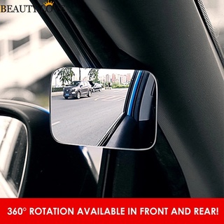 360度可調汽車盲點鏡/高清玻璃無框凸面後視鏡/汽車側後視凸面鏡/汽車側盲點鏡/通用汽車配件
