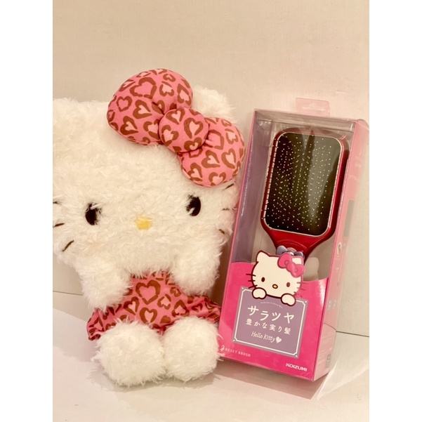 日本 KOISUMI Hello Kitty 音波 震動 抗靜電 按摩梳