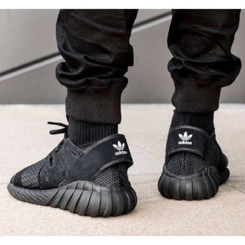 Adidas Tubular Doom Pk Primeknit 襪套編織版黑武士全黑黑魂y3 Yeezy愛迪達 蝦皮購物