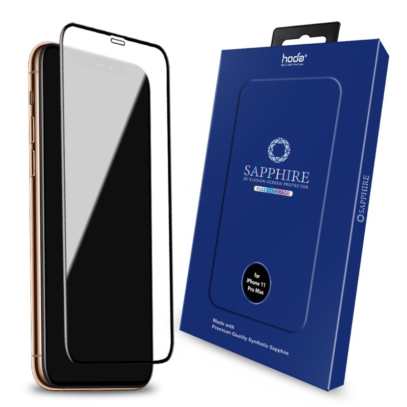 免運超優質hoda【iPhone 11 Pro Max / Xs Max 6.5吋】藍寶石幻影3D隱形滿版螢幕保護貼