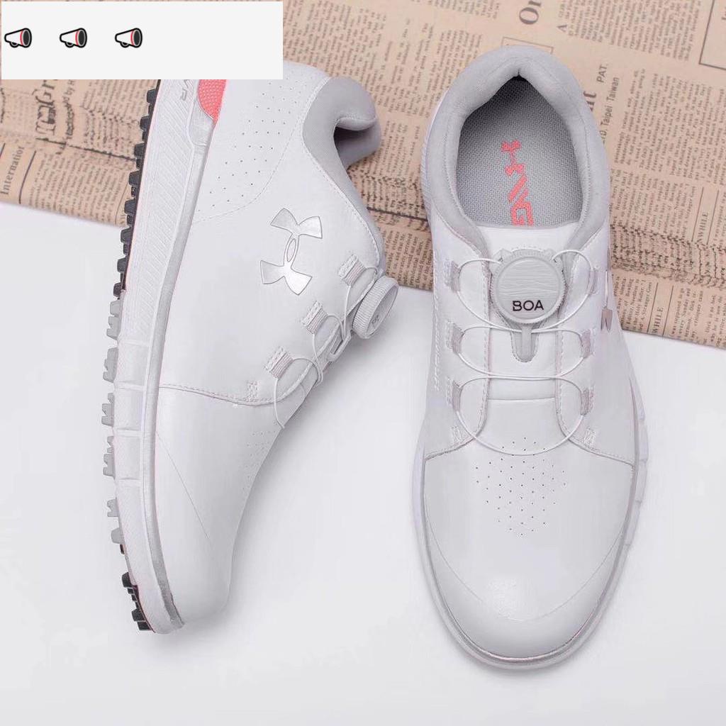 Under Armour 安德瑪ua高爾夫鞋女boa扭鎖鞋女士運動活動釘golf球鞋防水高爾夫鞋子 蝦皮購物