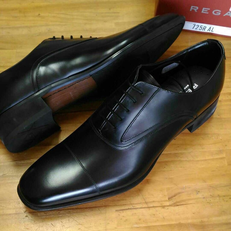 日本帶回_全新【Regal】紳士品味尖頭純牛皮商務皮鞋