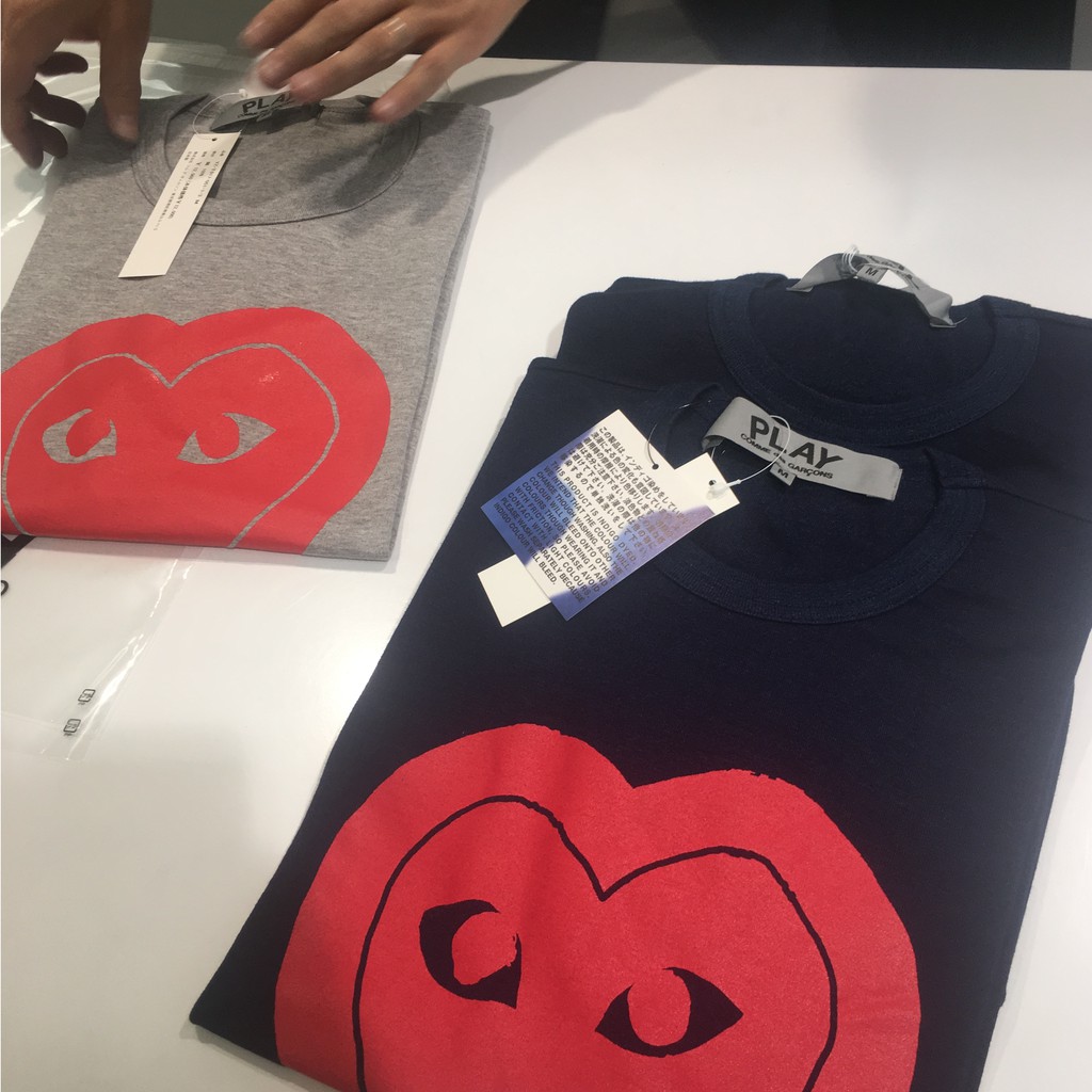 最新帶回comme Des Garcons 川久保玲日本青山店限定藍染cdg Play M號 蝦皮購物