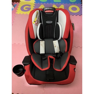 二手Graco MILESTONE 0-12歲長效型嬰幼童汽車安全座椅（紅)
