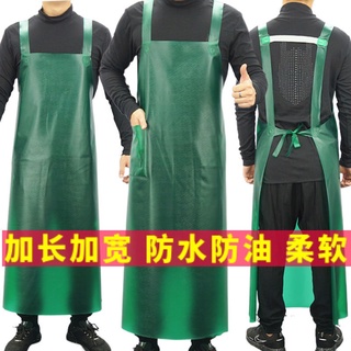 【現貨促銷】揹帶圍裙 加厚防水圍裙 輕便柔軟 餐廳工作服 防油耐酸鹼圍腰 加長加大勞保工作圍裙 男女通用 PVC圍裙