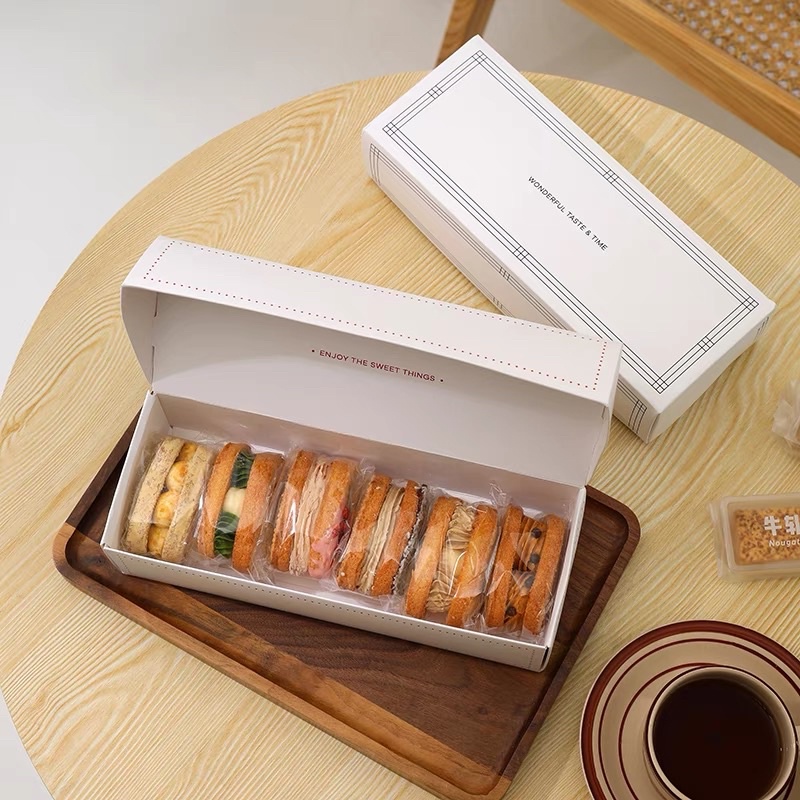 ➰fabulous➰ins風簡約線條包裝盒 常溫點心盒 達克瓦茲包裝盒 馬卡龍包裝盒 鳳梨酥包裝盒 磅蛋糕包裝盒