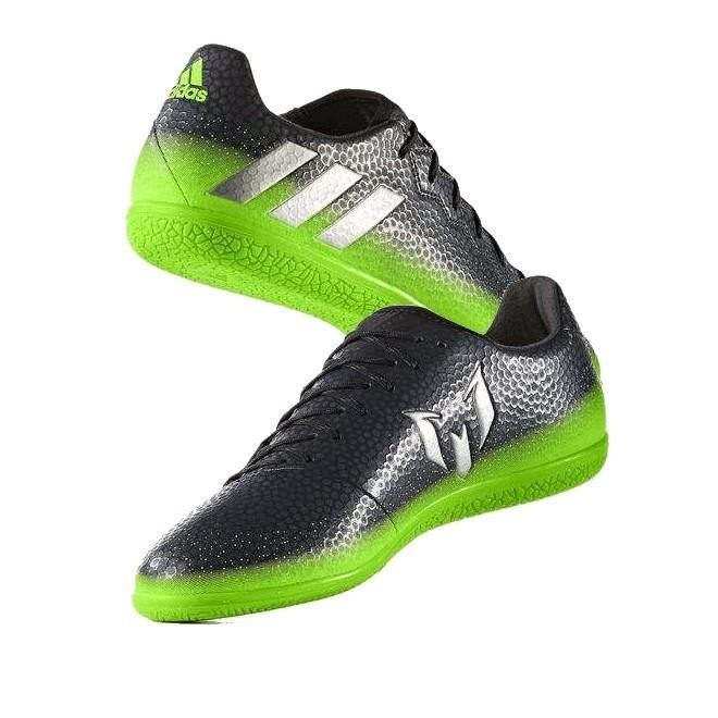 【鞋印良品】愛迪達 ADIDAS MESSI 16.3 FG 梅西 女 中大童 室內專業足球鞋 灰/螢光 AQ3521