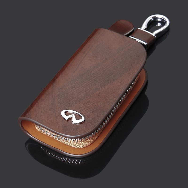 INFINITI 汽車專用真皮鑰匙包 Q30 Q50 Q70 QX50專用真皮鑰匙包 鑰匙套 鑰匙 皮套 鑰匙扣