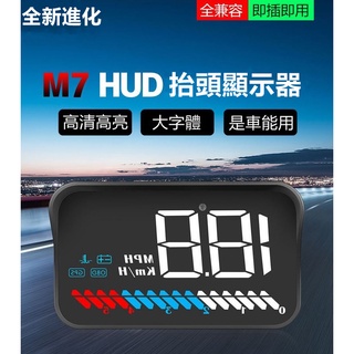 臺灣現貨 汽車通用hud抬頭顯示器~(2種接頭/雙功能)