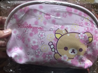 夾娃娃機商品 rilakkuma 拉拉熊 懶懶熊 貝殼化妝包 收納包