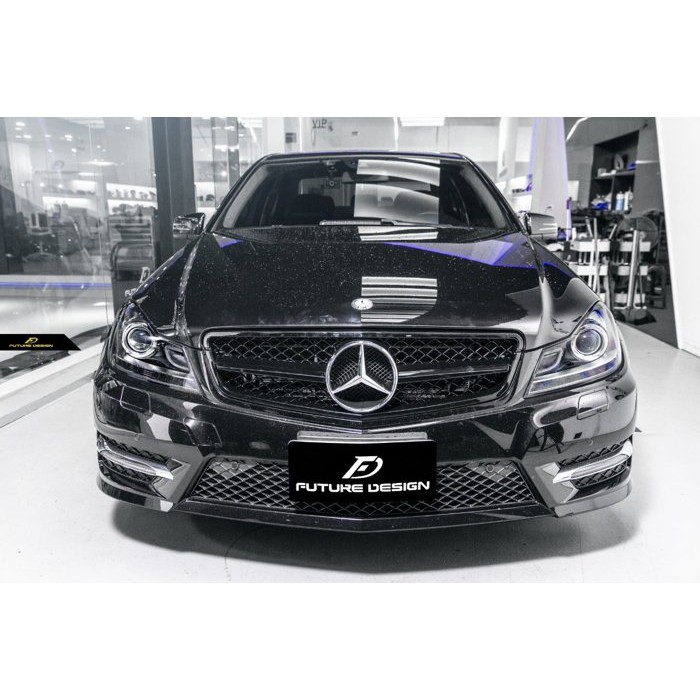 【Future_Design】賓士 W204 全車系 適用 單線有框 亮黑 大星水箱罩 C250 C300 C180