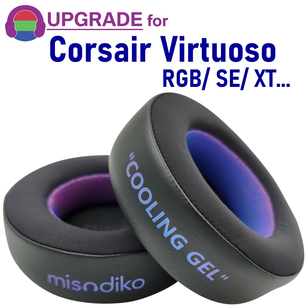 Misodiko 升級的耳墊墊可替代 Corsair Virtuoso RGB 無線 SE / XT 遊戲耳機