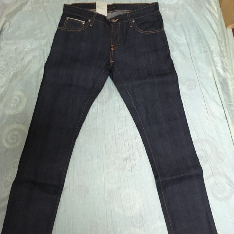 Nudie Jeans Thin Fin 赤耳 皮標 窄版修身 限時送皮帶