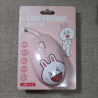 （全新）LINE FRIENDS 有線滑鼠