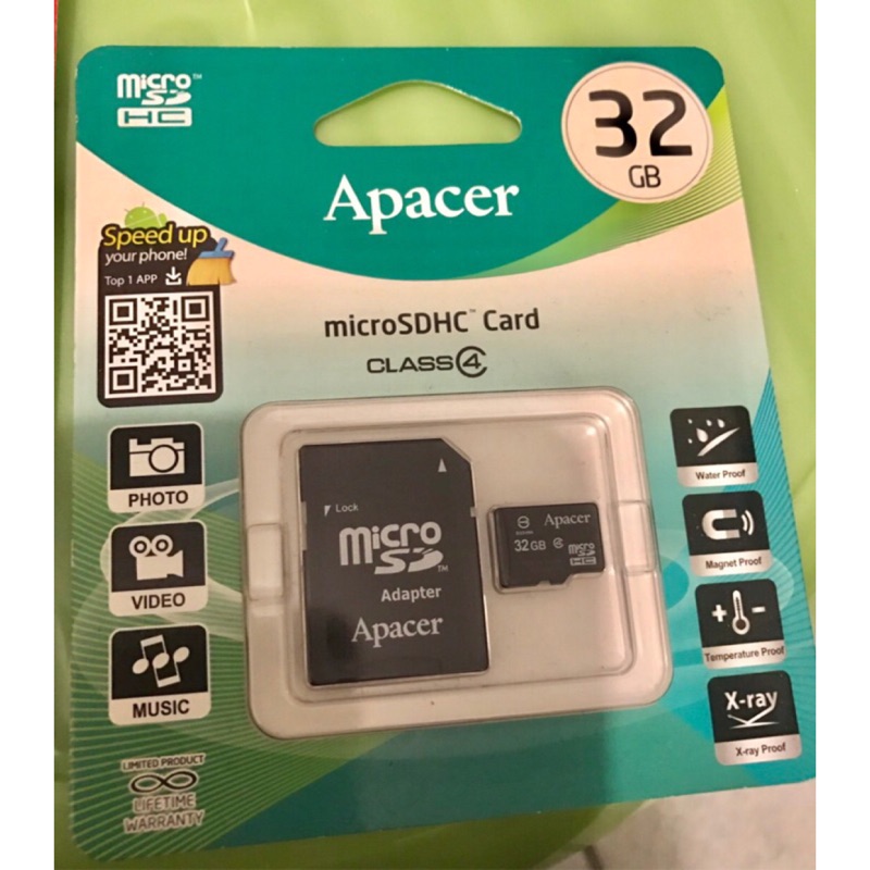 Apacer 牌32G記憶卡（4轉速）