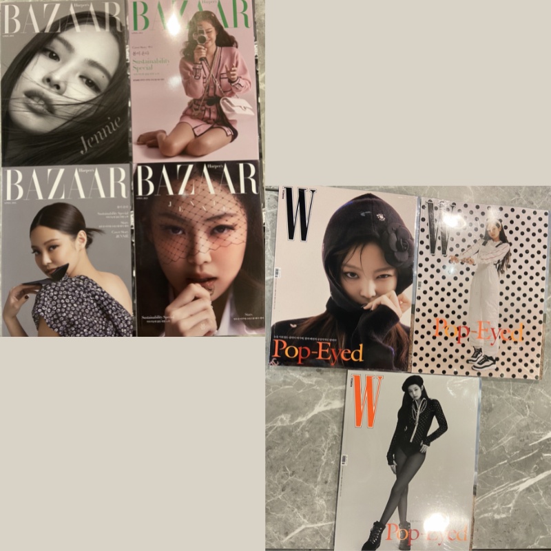 ksplaza 🇰🇷 -[現貨]Blackpink Jennie 2021 W Korea 雜誌 &amp; BAZAAR 雜誌