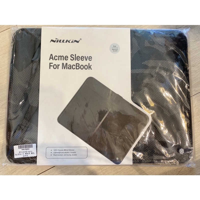 全新未拆 NILLKIN Apple MacBook 16吋 電腦包/內膽包 迷彩灰 我最便宜