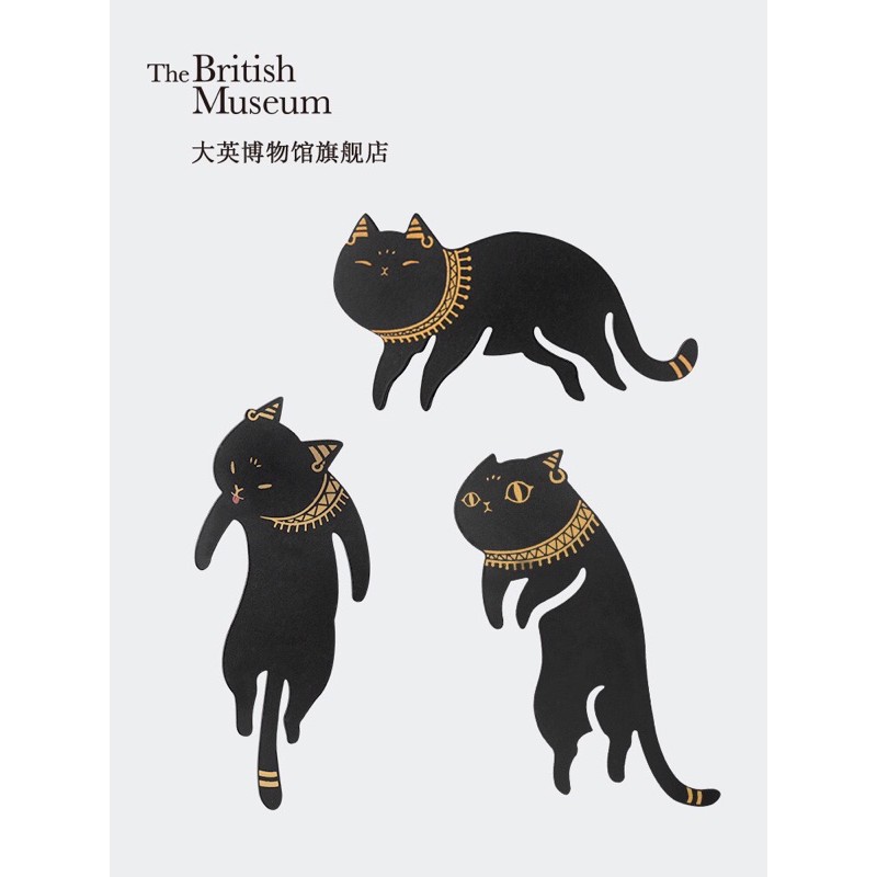 大英博物館🇬🇧埃及系列🇪🇬蓋亞安德森 貓🐱書籤 一套三個