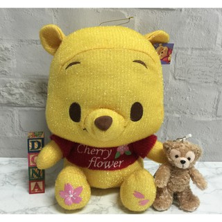 【Dona日貨】日本正版 迪士尼小熊維尼小baby小寶寶cherry flower櫻花 娃娃/玩偶/公仔 D12