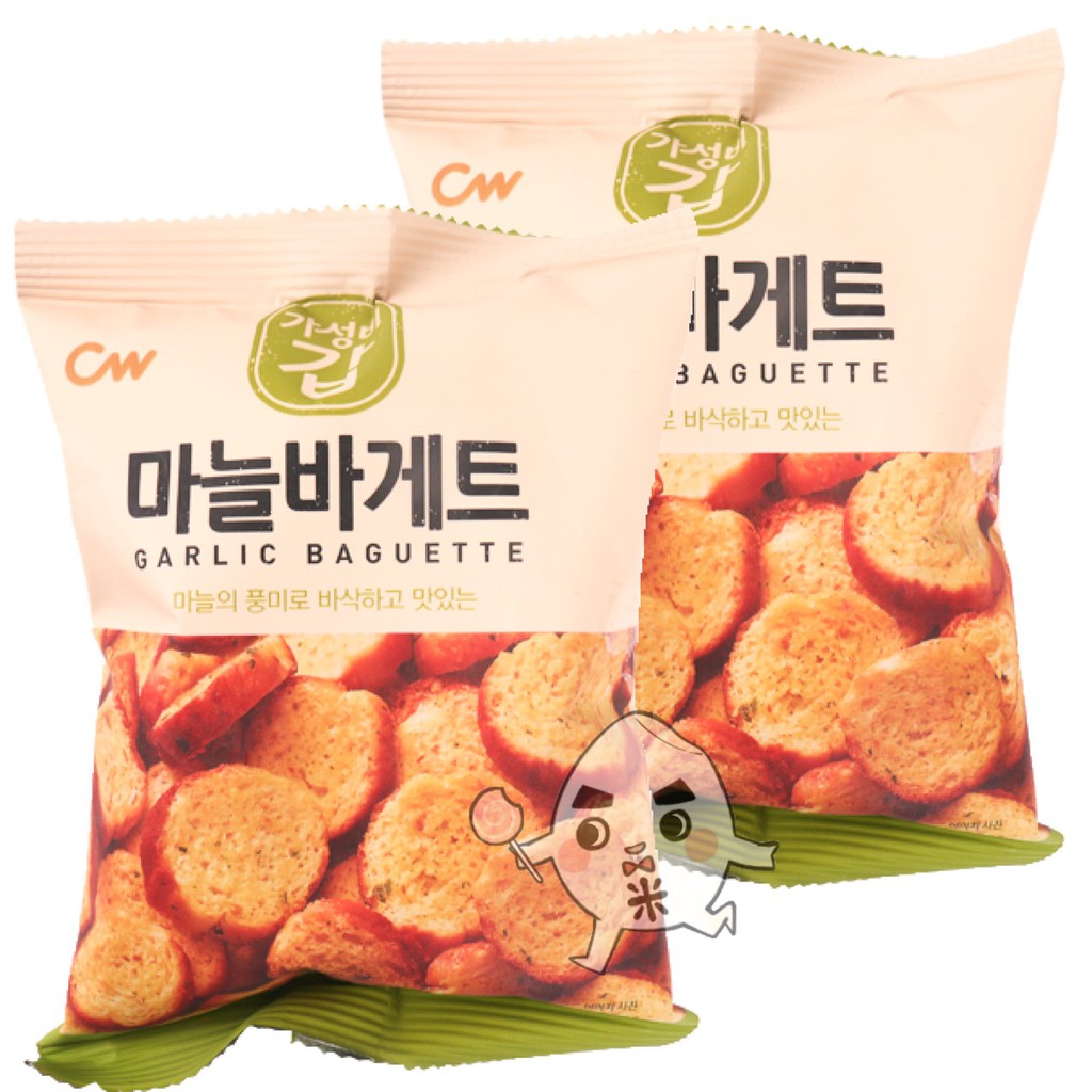 【米糖】韓國 CW 大蒜麵包餅 大蒜 餅乾 大蒜吐司餅 吐司餅 CW大蒜餅