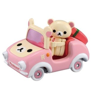 ☆88玩具收納☆日本直送 多美小汽車 拉拉熊 R09 懶懶熊 粉紅色 懶熊車 敞篷車 合金模型車 公仔 收藏品 擺飾