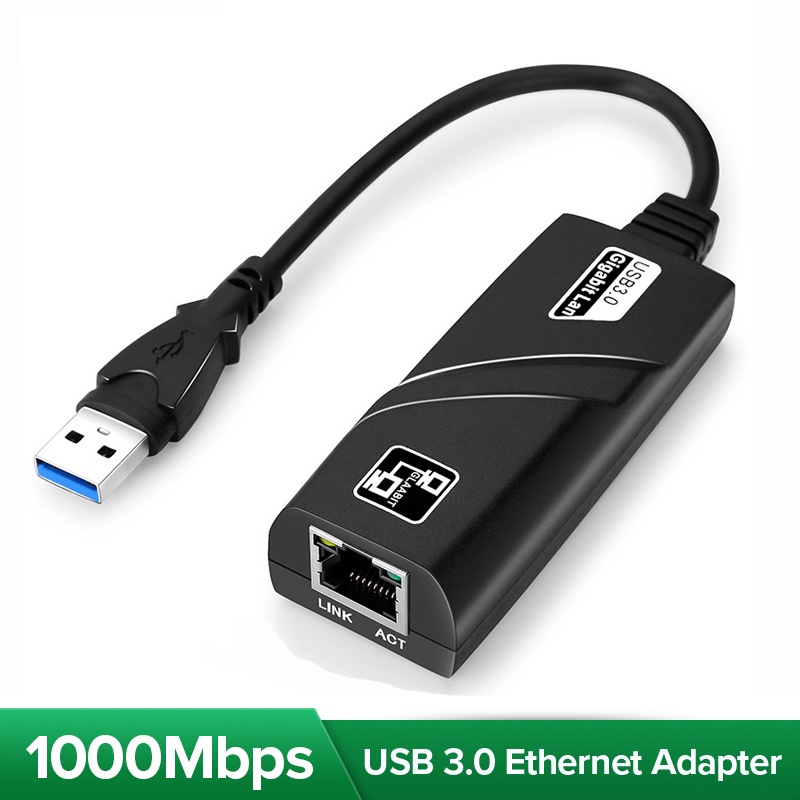 USB 3.0 To Gigabit Ethernet RJ45 LAN (10/100/1000) Mbps Netw