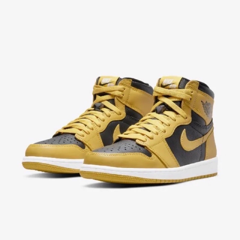 NIKE AIR JORDAN 1 High OG Pollen AJ1黑黃武當 【555088-701】。US12