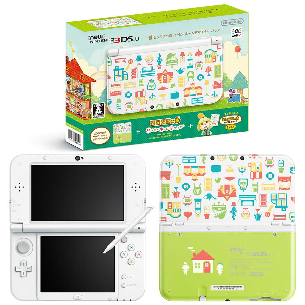 New 3ds Ll 動物森友會動物之森動森限定機amiibo卡どうぶつの森超任限定機任天堂新大三 蝦皮購物
