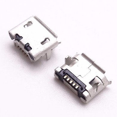 [創物客] MICRO USB 邁克 麥克 5P 小牛角4.85-7.2卷邊 有柱 母座 環保耐高溫
