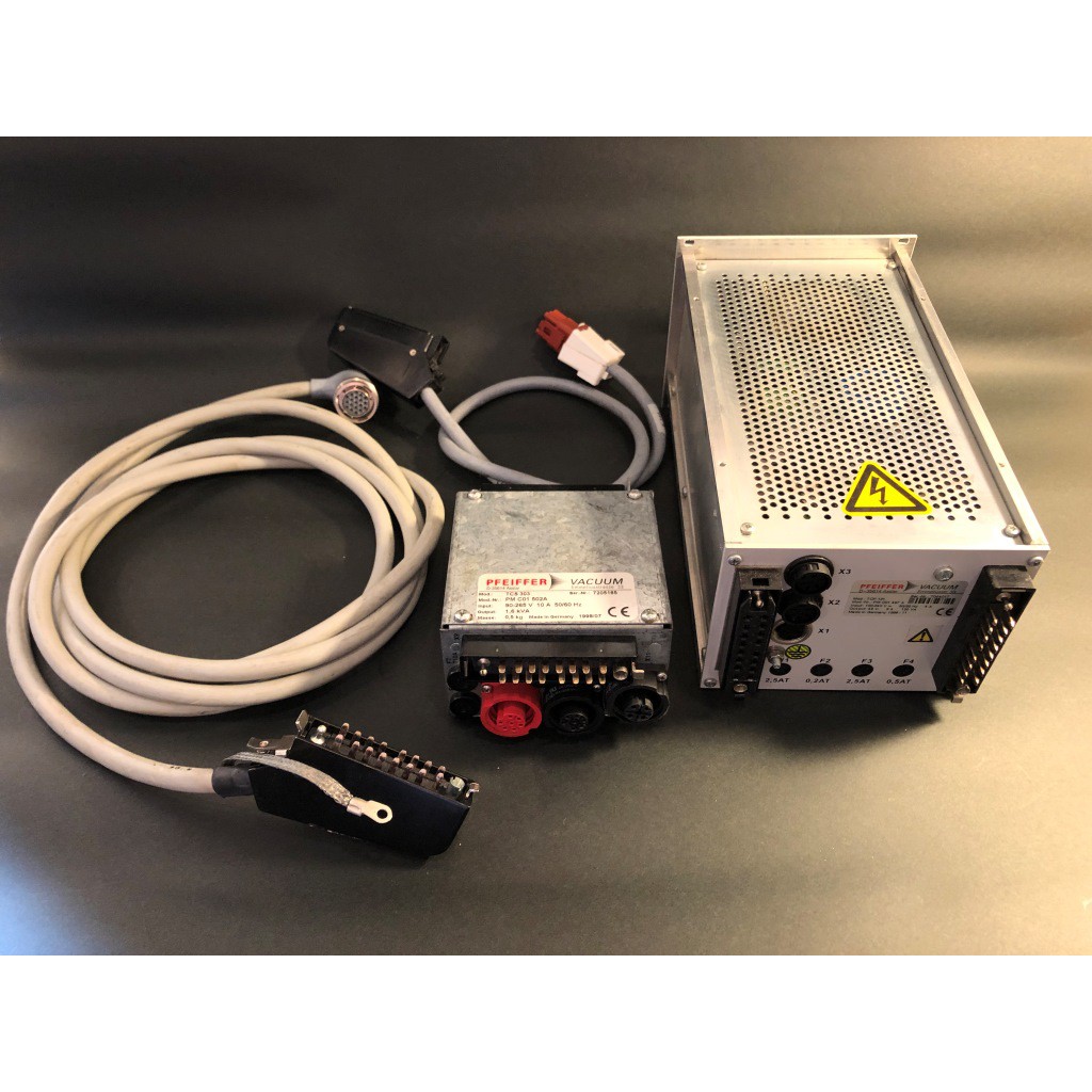 Pfeiffer 渦輪分子 控制器套組 Pump Controller TCP 121, TCS 303 &amp; Cable